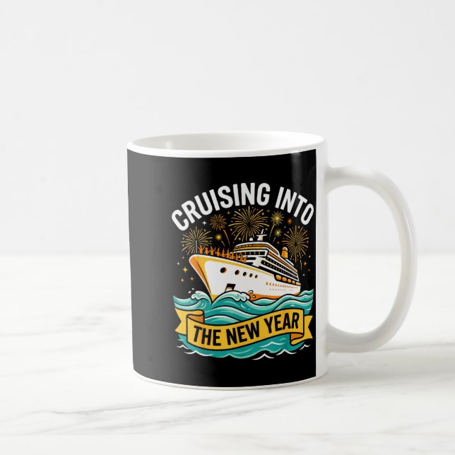 Cruising Into The New Year 2026 Cruise Squad  Kaffeetasse (Rechts)