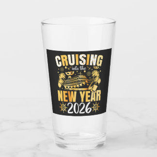 Cruising into the New Year 2026 Drinking Glas
