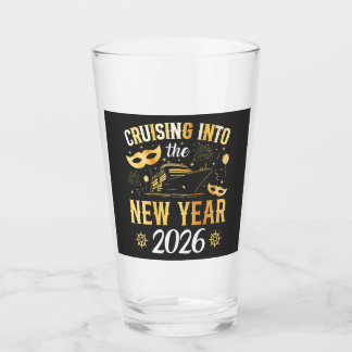 Cruising into the New Year 2026 Drinking Glas