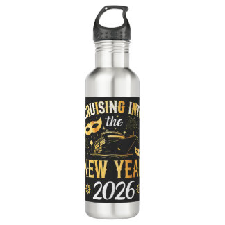 Cruising into the New Year 2026 Edelstahlflasche