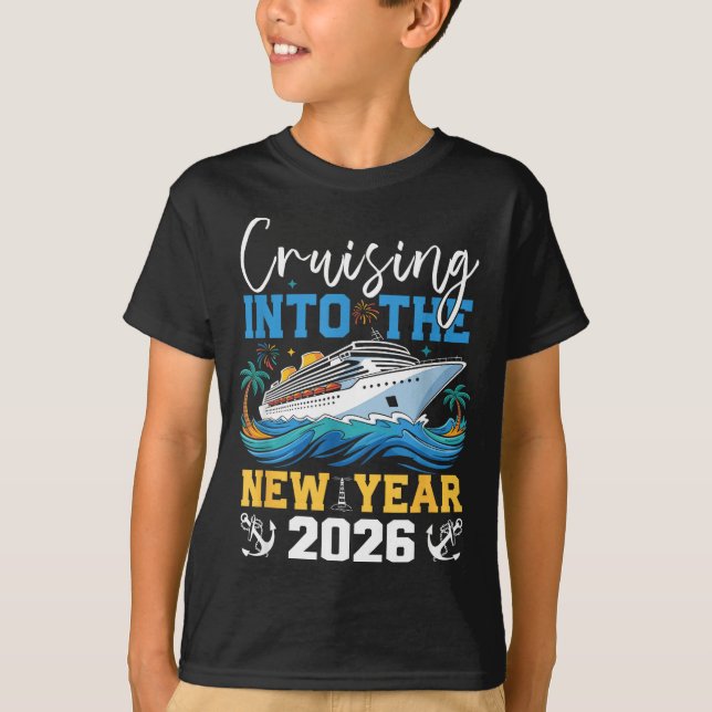 Cruising Into The New Year 2026 Matching Family Ho T-Shirt (Vorderseite)