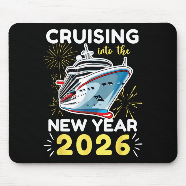 Cruising Into The New Year 2026  Mousepad (Vorne)