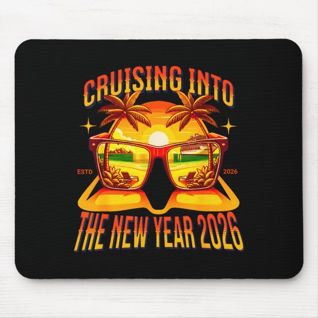 Cruising Into The New Year 2026  Mousepad (Vorne)