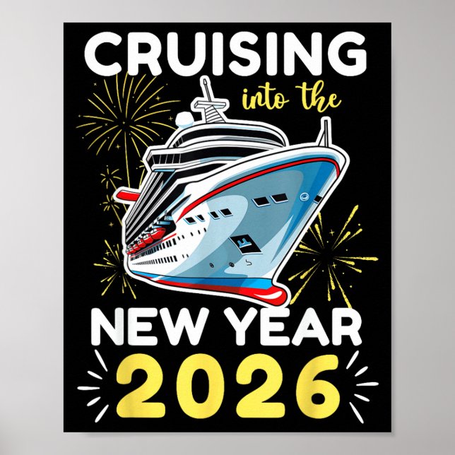 Cruising Into The New Year 2026  Poster (Vorne)