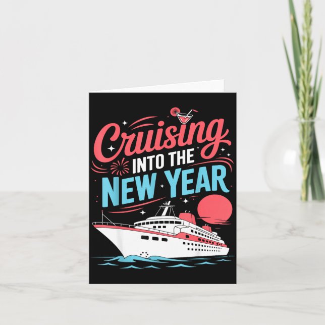 Cruising Into The New Year Trocal Holiday Travel V Karte (Vorderseite)