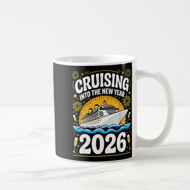 Cruising Into The New Years Eve 2026 Family Matchi Kaffeetasse (Rechts)