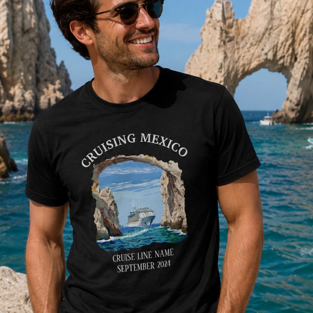 Cruising Mexico Cabo Ship Embarking Custom Group T-Shirt (Von Creator hochgeladen)