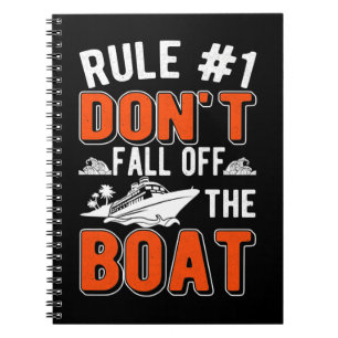 Cruising Rules Boat Funny Cruise Ship Notizblock