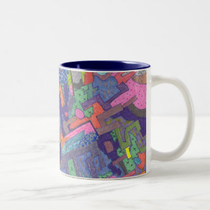 Crumbling City, Abstrakt Art Tasse