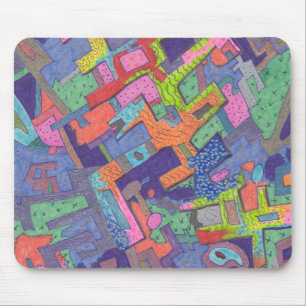 "Crumbling City" Abstrakte Mousepad