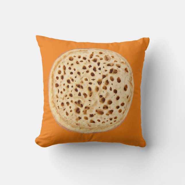 Crumpet auf weiß kissen (Vorderseite)