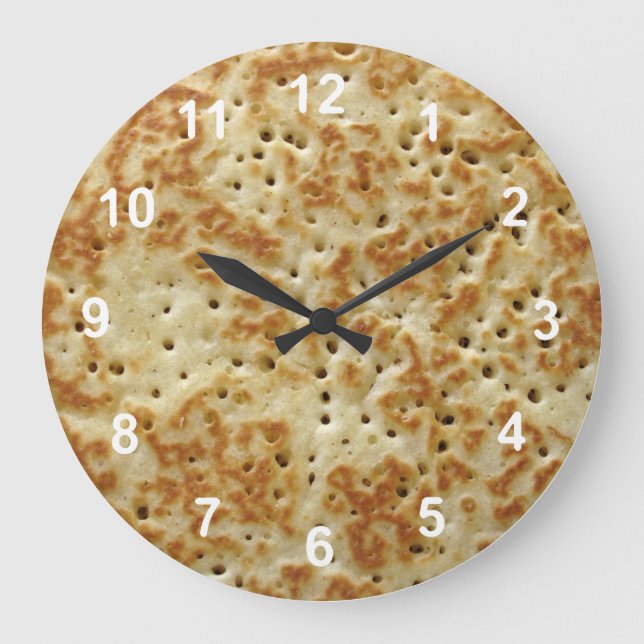 Crumpet Große Wanduhr (Vorderseite)