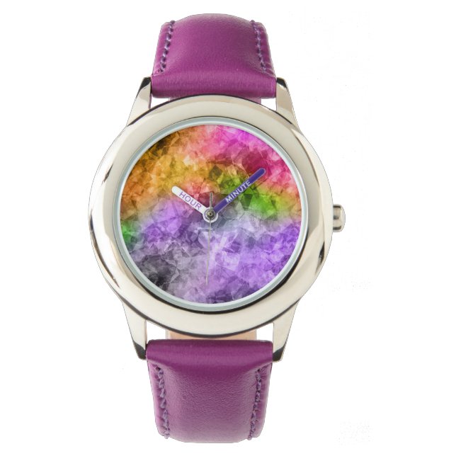 Crumpled Exotic Textur Armbanduhr (Vorderseite)