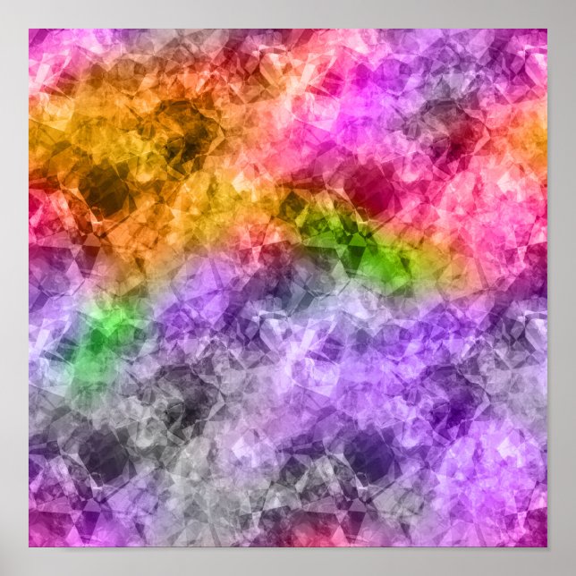 Crumpled Exotic Textur Poster (Vorne)
