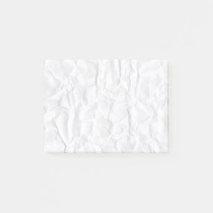 Crumpled faltete klebrige Anmerkungen der Post-it Klebezettel