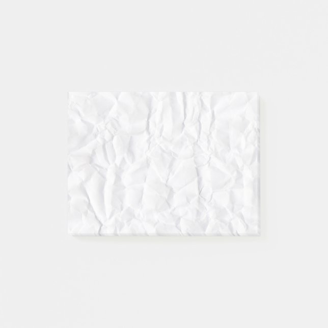 Crumpled faltete klebrige Anmerkungen der Post-it Klebezettel (Vorderseite)