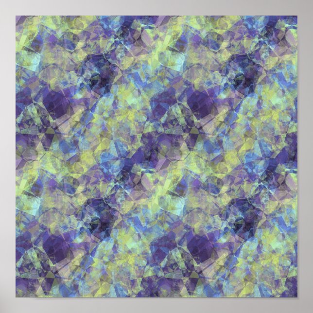 Crumpled Lavendel Textur Poster (Vorne)