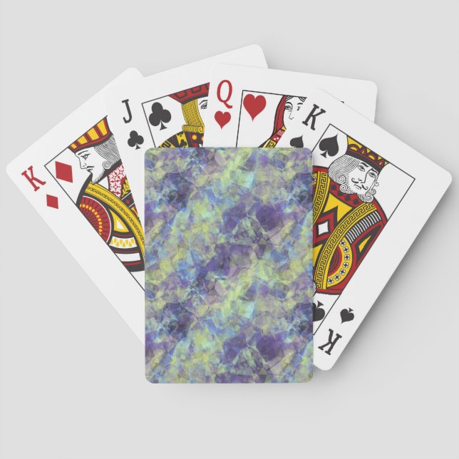 Crumpled Lavendel Textur Spielkarten (Rückseite)