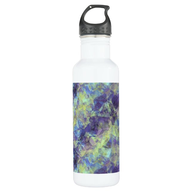 Crumpled Lavendel Textur Trinkflasche (Vorderseite)