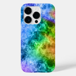 Crumpled Peacock Blue Texture Case-Mate iPhone Hülle