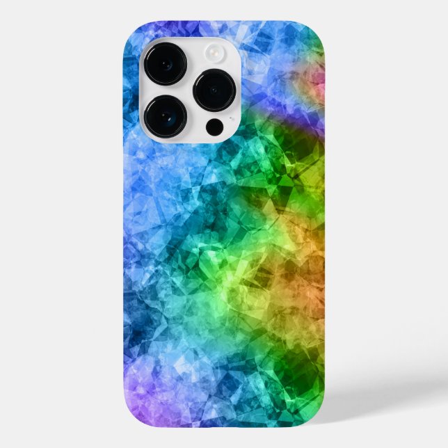 Crumpled Peacock Blue Texture Case-Mate iPhone Hülle (Rückseite)