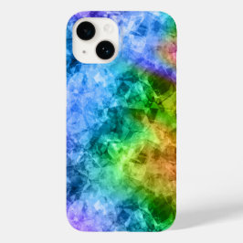 Crumpled Peacock Blue Texture Case-Mate iPhone Hülle