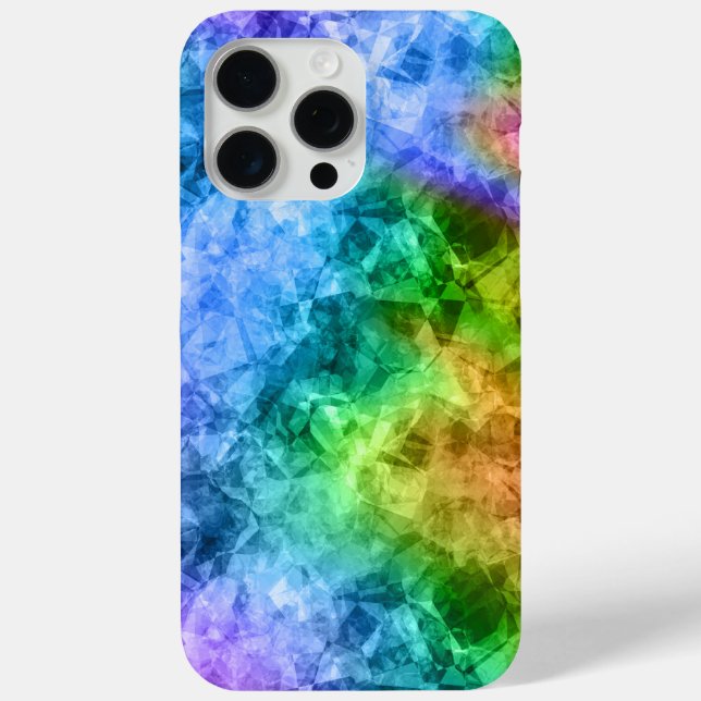 Crumpled Peacock Blue Texture Case-Mate iPhone Hülle (Rückseite)