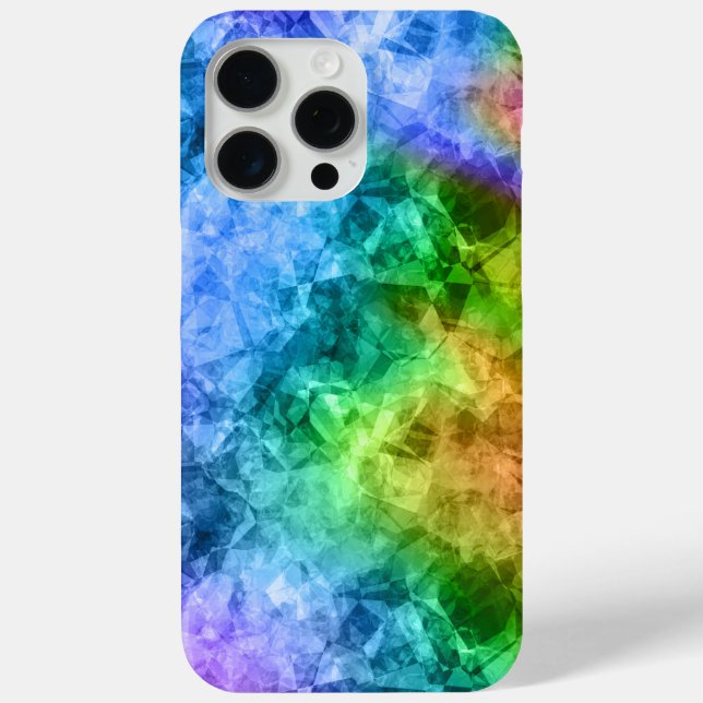 Crumpled Peacock Blue Texture Case-Mate iPhone Hülle (Rückseite)