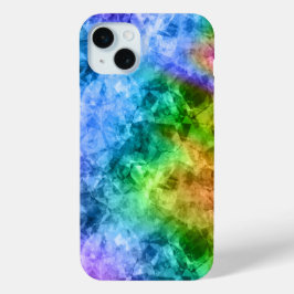 Crumpled Peacock Blue Texture Case-Mate iPhone Hülle