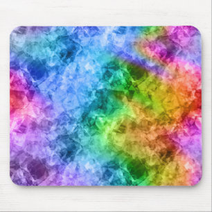Crumpled Peacock Blue Texture Mousepad