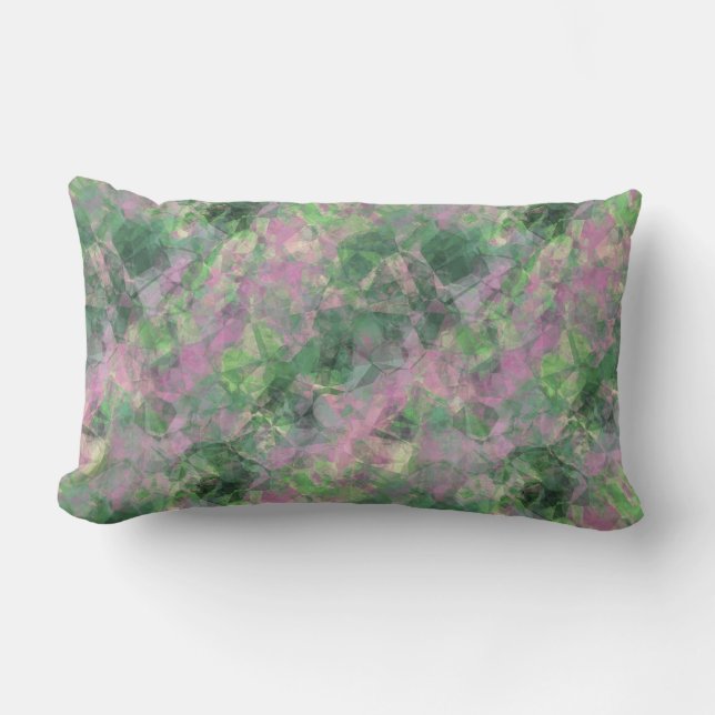 Crumpled Spring Green Texture Lendenkissen (Vorderseite)