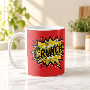 CRUNCH Comic Book Pop Art Rote Tasse