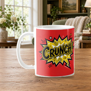 CRUNCH Comic Book Pop Art Rote Tasse