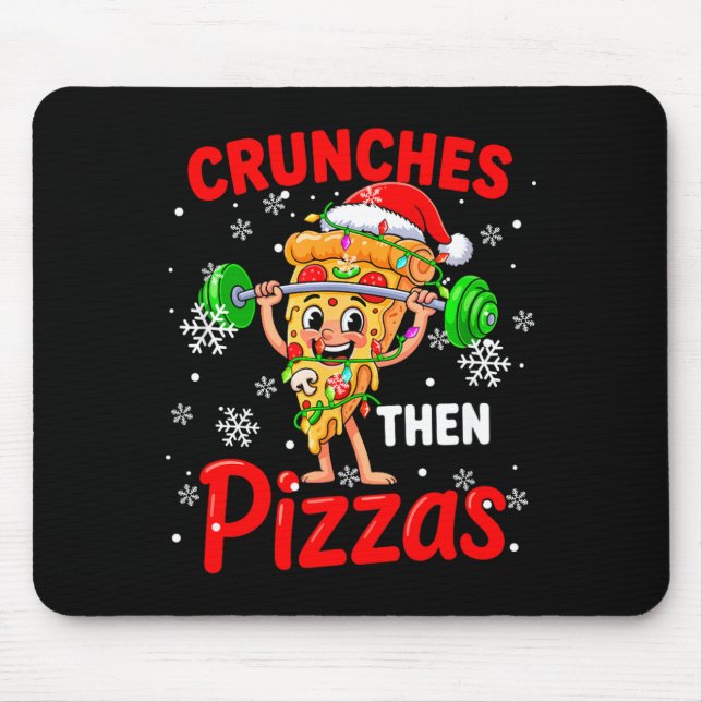 Crunches Dann Zzas Weihnachten Santa Zza Gewichthe Mousepad (Vorne)