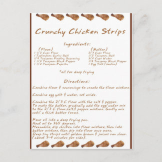 Crunchy Chicken Strips Postkarte