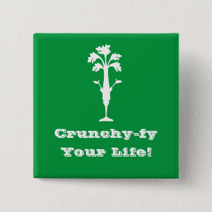 "Crunchy-fy Ihr Leben" 2" quadratischer Knopf Button