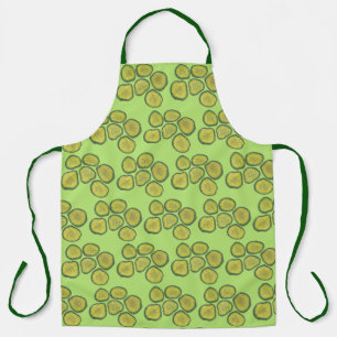 Crunchy Green Kosher Deli Sour Dill Pickle Chips Schürze