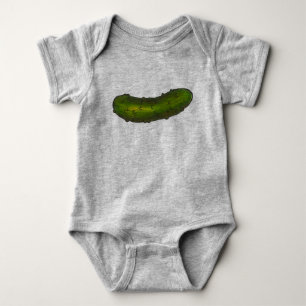 Crunchy Green Kosher Dill Pickle Pickles Feinschme Baby Strampler
