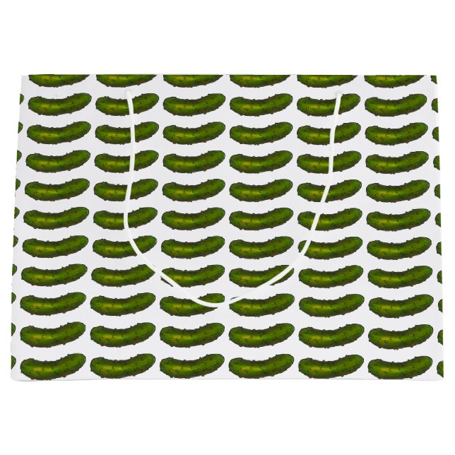 Crunchy Green Kosher Dill Pickle Sour Deli Pickles Große Geschenktüte (Vorderseite)
