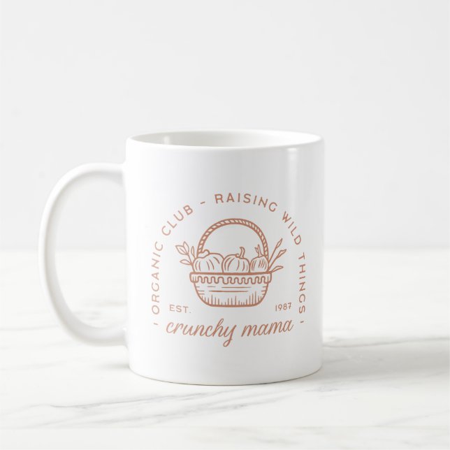 Crunchy Mama Bio Haustiere sind lustige Zitate Kaffeetasse (Links)