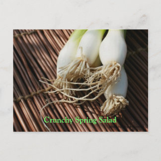 Crunchy Spring Salad Postkarte