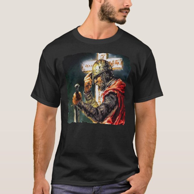 Crusader Knight Usyk Champion Classic T - Shirt (Vorderseite)
