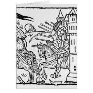 Crusading reiten Ritter heraus, um Kampf zu tun