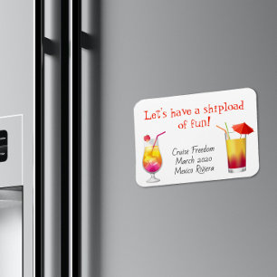 Cruse Door Stateroom Magnet trinkt Cocktails