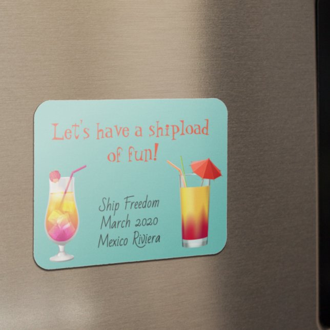 Cruse Door Stateroom Magnet trinkt Cocktails (Von Creator hochgeladen)