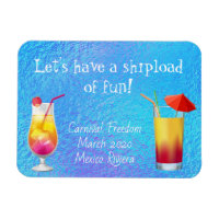 Cruse Door Stateroom Magnet trinkt Cocktails
