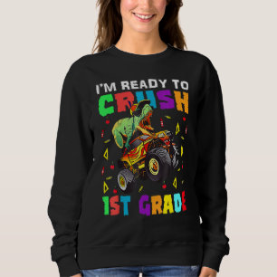 Crush-1-Grade-Dinosaurier-Monster-Rückzug nach Sch Sweatshirt