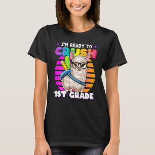Crush 1. Klasse Llama Rückkehr zur Schule Rucksack T-Shirt