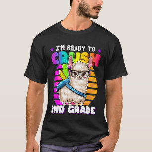 Crush 2. Klasse Llama Rückkehr zur Schule Rucksack T-Shirt