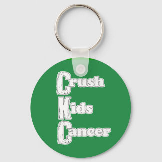 "Crush Kids Cancer" Grüner Schlüsselanhänger